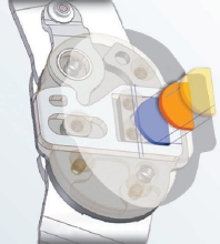 Регулируемый жесткий коленный ортез M.4 AGR - правый
