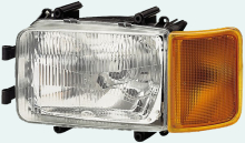 Фара передняя  желт. Hella 1EG 005 480-011 (правая DAF 95)