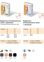 АВИЦЕНУМ 140 - Бедренные антиварикозные чулки с кружевом/резинкой