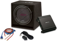 Сабвуфер корпусной Alpine SBG-30KIT с усилителем MRV-M250