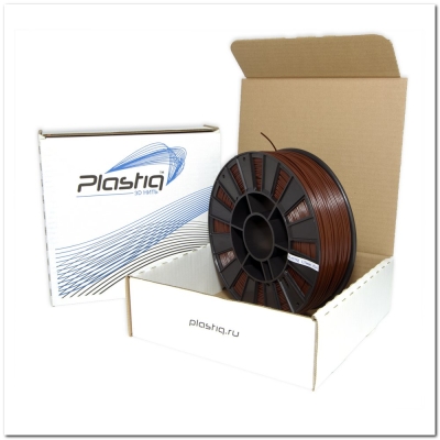 PLA пластик Plastiq 1.75 мм 320 метров коричневый