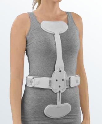 Корсет гиперэкстензионный 3-х точечный protect.HypEx - short - укороченный (37-45 см)