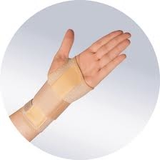 Бандаж шинирующий на лучезапястный сустав короткий (левый)