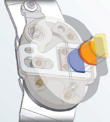 Регулируемый жесткий коленный ортез M.4 AGR - правый