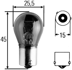 Автолампы Hella PY21W Magic Star 8GA 006 841-801 (2шт.)