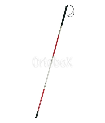 Трость тактильная складная, со светоотражающими полосами