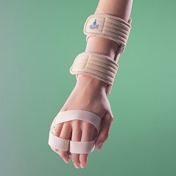 Ортез лучезапястный с фиксацией пальцев, правый и левый (Oppo)