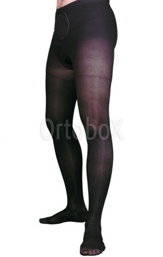 Колготки плотные для мужчин с мультифиброй, компрессионные (II класс, 23-32 мм. рт. ст.) (Orto)