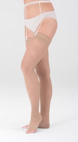 Чулки под пояс Medi Plus (AG - 62 - 71 см) - III класс (открытый носок)