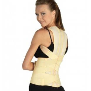 Корректор осанки медицинский эластичный, для нижнего грудного и поясничного отделов позвоночника, с жесткими моделируемыми вставками  (Tonus Elast)