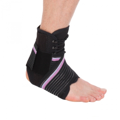 Бандаж фиксирующий на голеностоп с реб. Жест. Серии Evolution