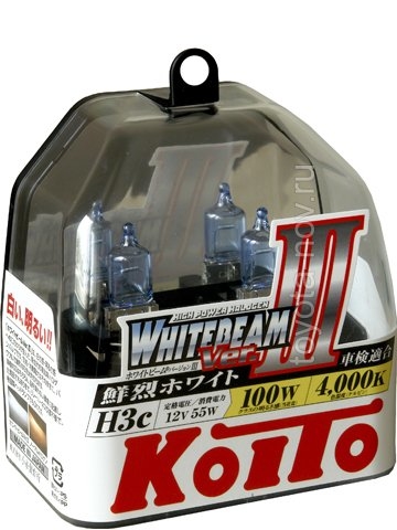 Галогенные автолампы KOITO H3c WhiteBeam III (4000K) P0753W