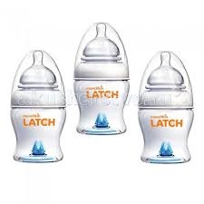LATCH munchkin бутылочка для кормления 120 мл.3шт.соска 0+ 11624/011622