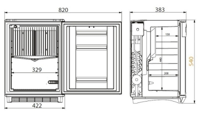 Минихолодильник Dometic miniCool DS300 Built-in