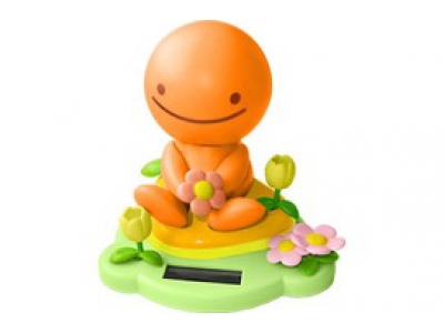 Танцующая игрушка Flip-Flap Нокохон с цветком (оранжевый)