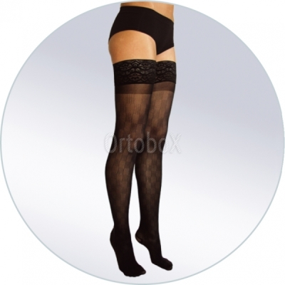 Чулки женские 3D-design, плотные (Orto), I класс компрессии(18-22 мм рт. ст.), закрытый мысок
