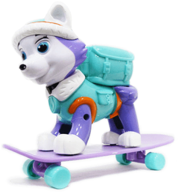 Щенок со скейтом "Эверест"