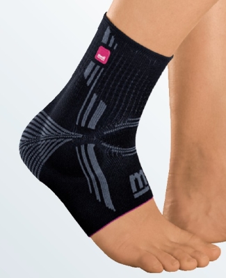 Бандаж голеностопный с силиконовыми вкладышами LEVAMED III - черный