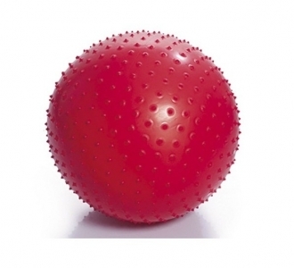 Гимнастический мяч, игольчатый, с ABS с насосом, 65см