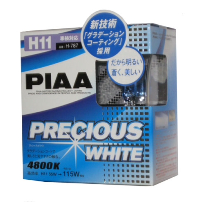 Галогенные автолампы PIAA H11 Precious White H-787 (4800k)